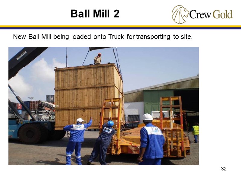 32 Ball Mill 2 New Ball Mill being loaded onto Truck for transporting to